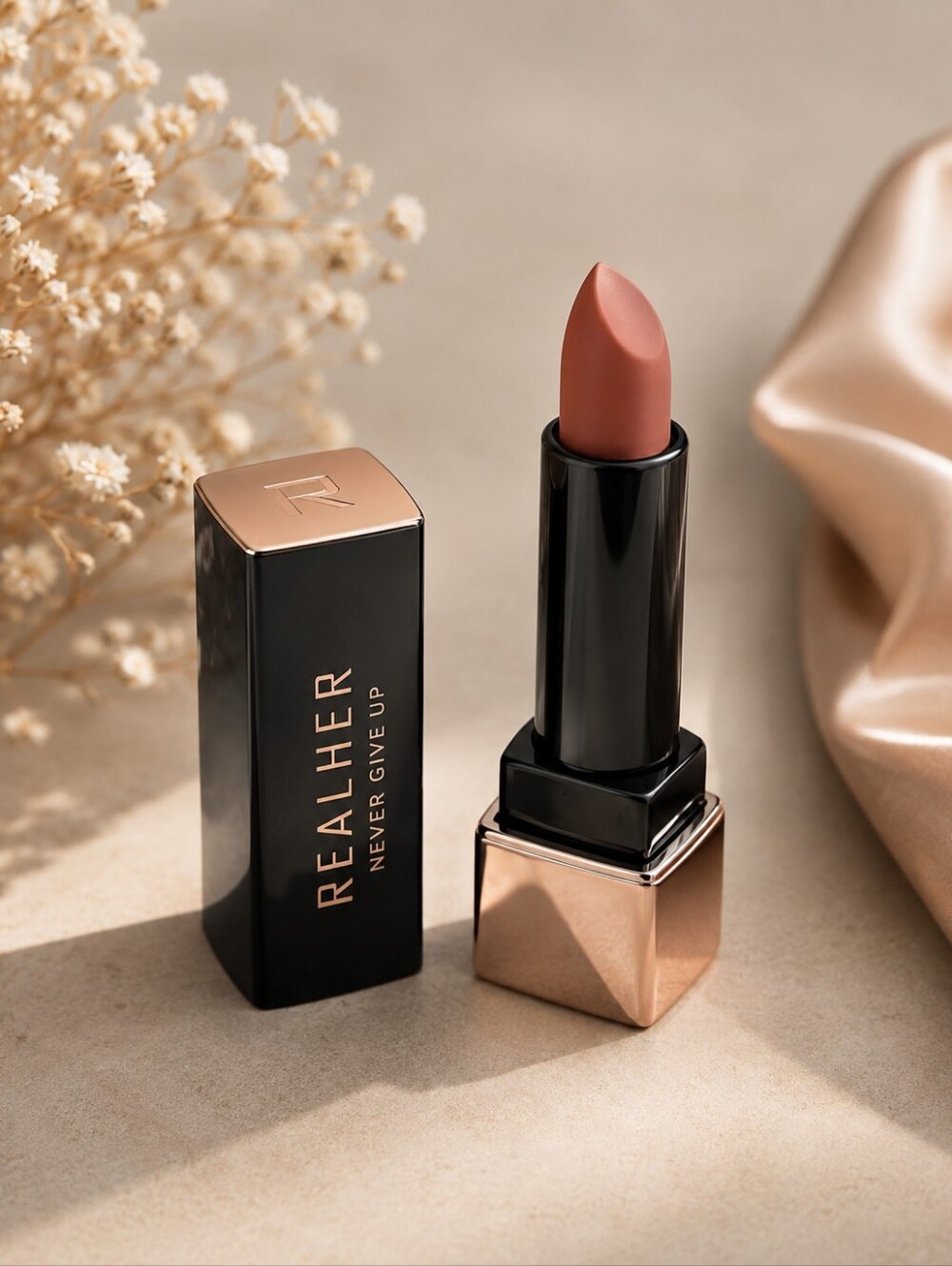 Realher lipstick never give up $18usd
